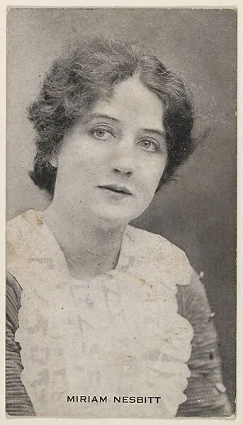 Miriam Nesbitt, from the Black and White Movie Stars series (D1), issued by the E. H. Koester Baking Company — E. H. Koester Baking Company, Baltimore