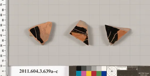 Terracotta fragments of calyx-kraters (bowls for mixing wine and water) or column-kraters (bowls for mixing wine and water)