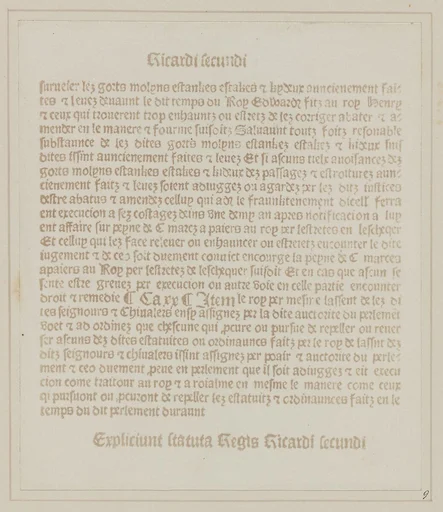 Facsimile of an Old Printed Page