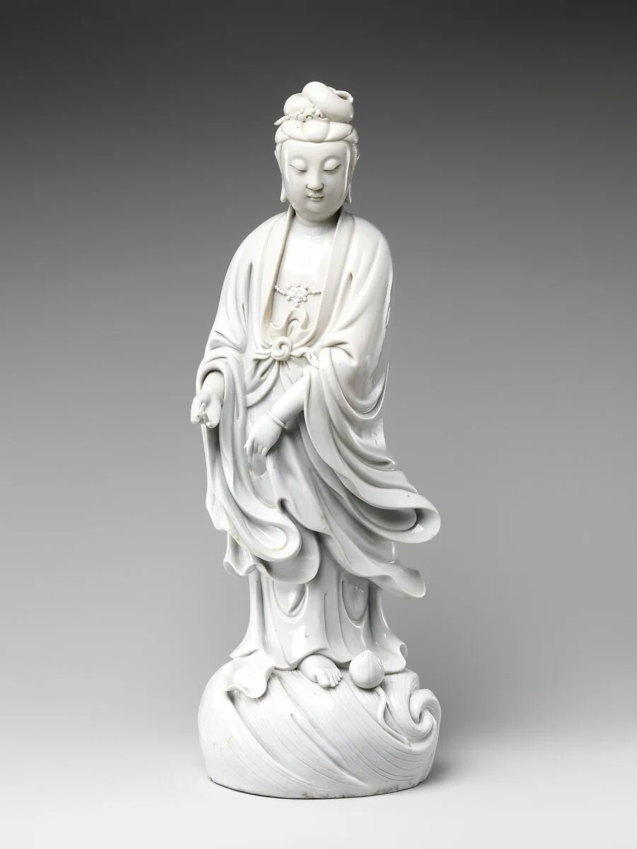 明末清初 德化窯白瓷觀音立像|Bodhisattva Guanyin — Unknown
