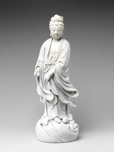 明末清初 德化窯白瓷觀音立像|Bodhisattva Guanyin