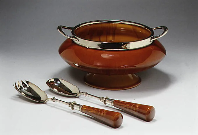 Salad bowl — Linthorpe Pottery Works|Christopher Dresser