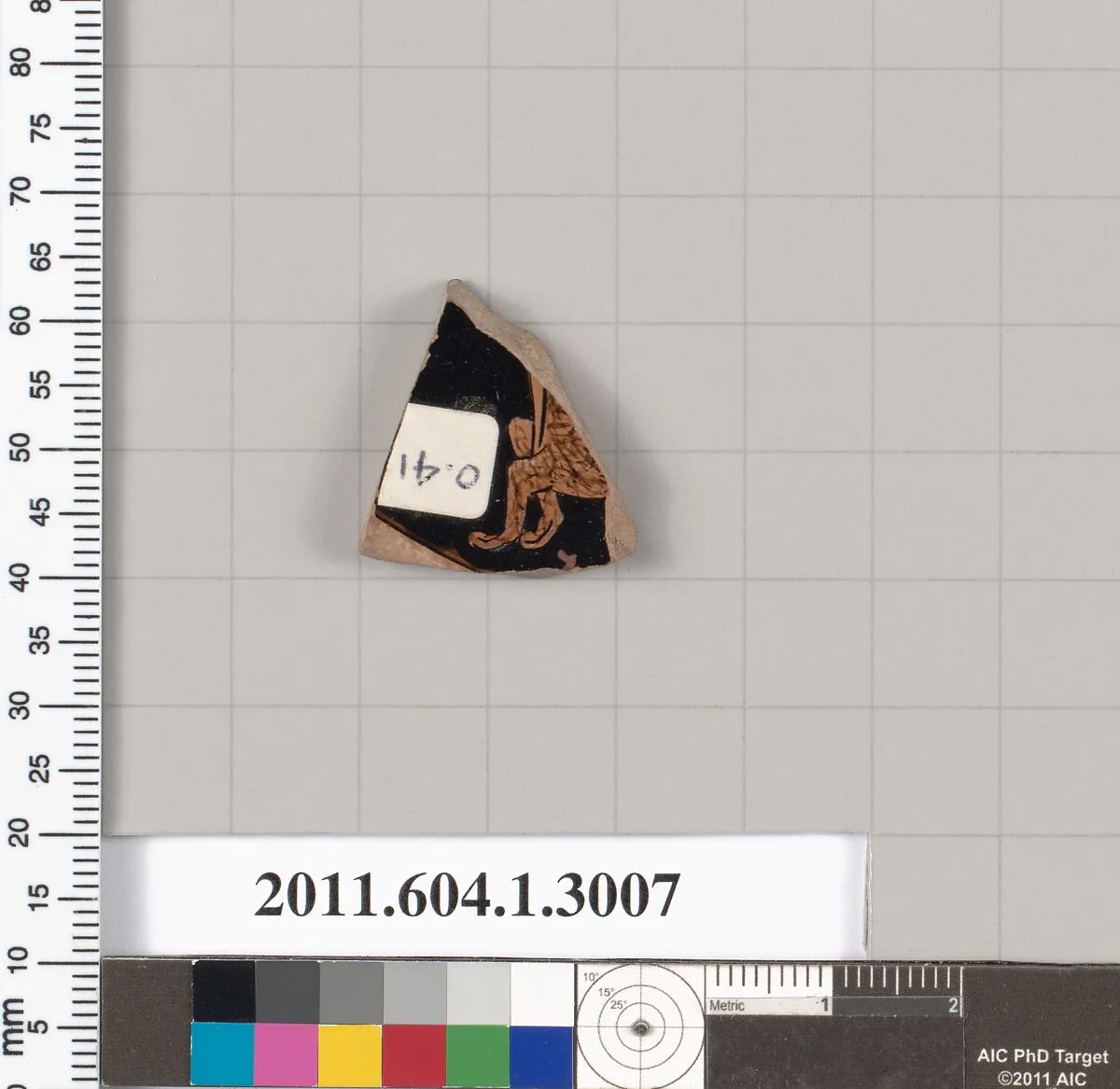 Terracotta fragment of a kylix (drinking cup) — Unknown