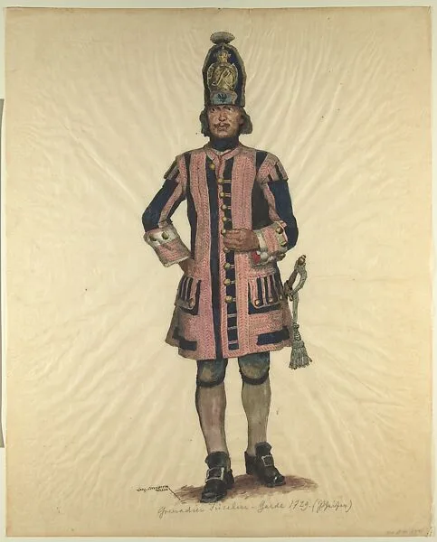 Prussian Military Costume: Grenadier Füselier-Garde 1729 (Fifer) — Walter von Looz-Corswarem