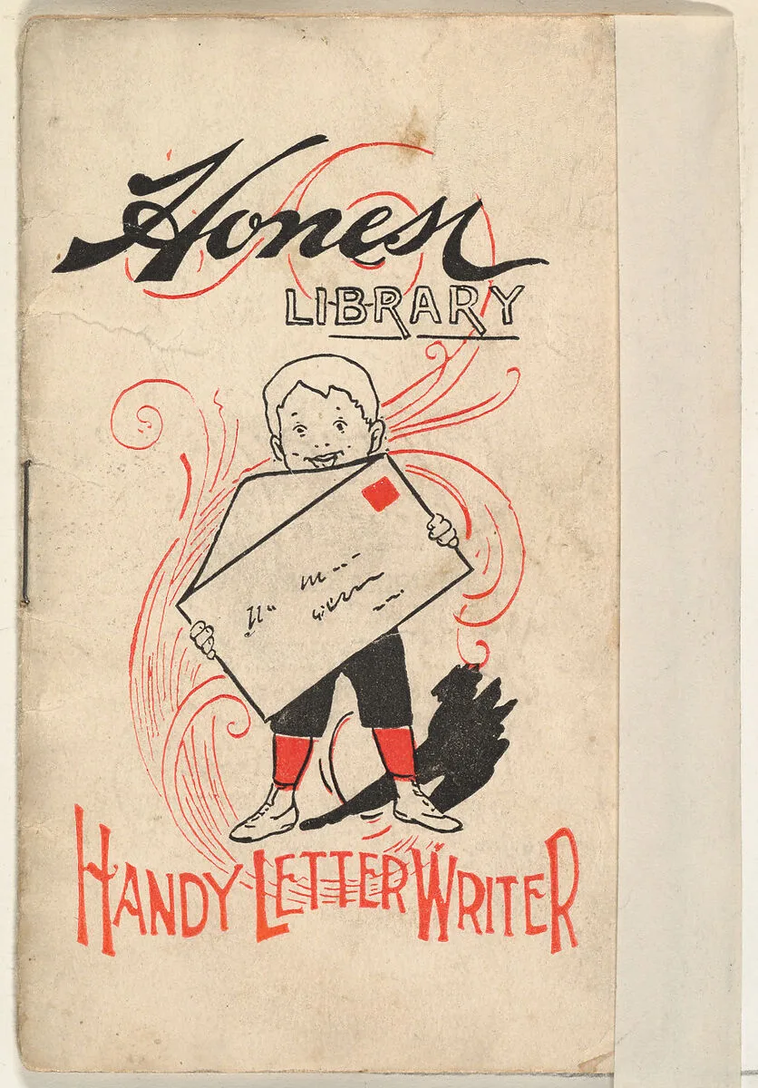 Handy Letter Writer, from the Honest Library series (N115) issued by Duke Sons & Co. to promote Honest Long Cut Tobacco — Donaldson Brothers|W. Duke, Sons & Co.