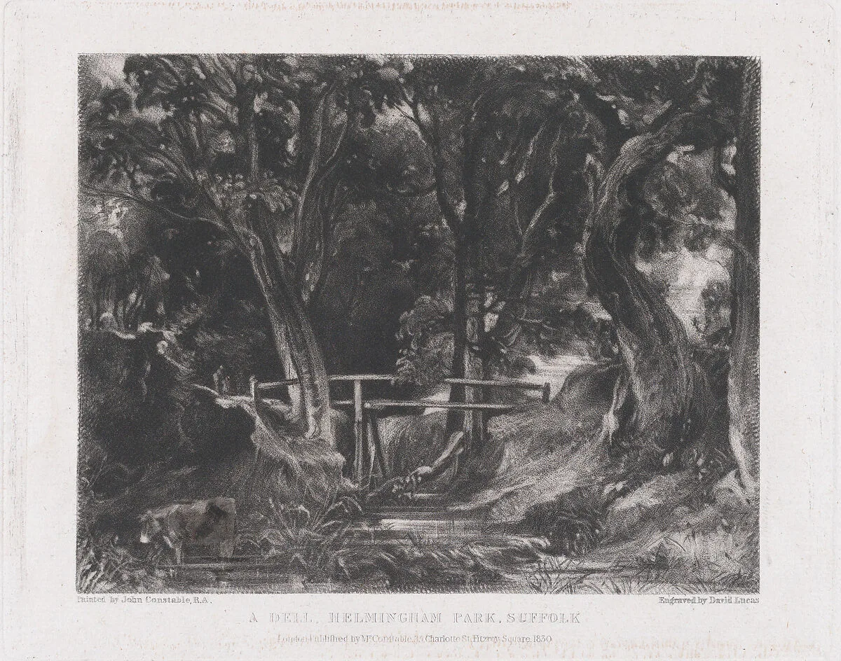 A Dell, Helmingham Park, Suffolk — David Lucas|John Constable