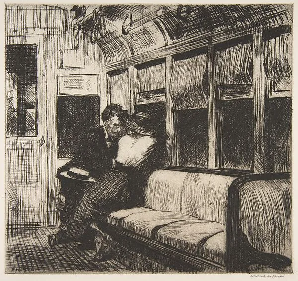 Night on the El Train — Edward Hopper