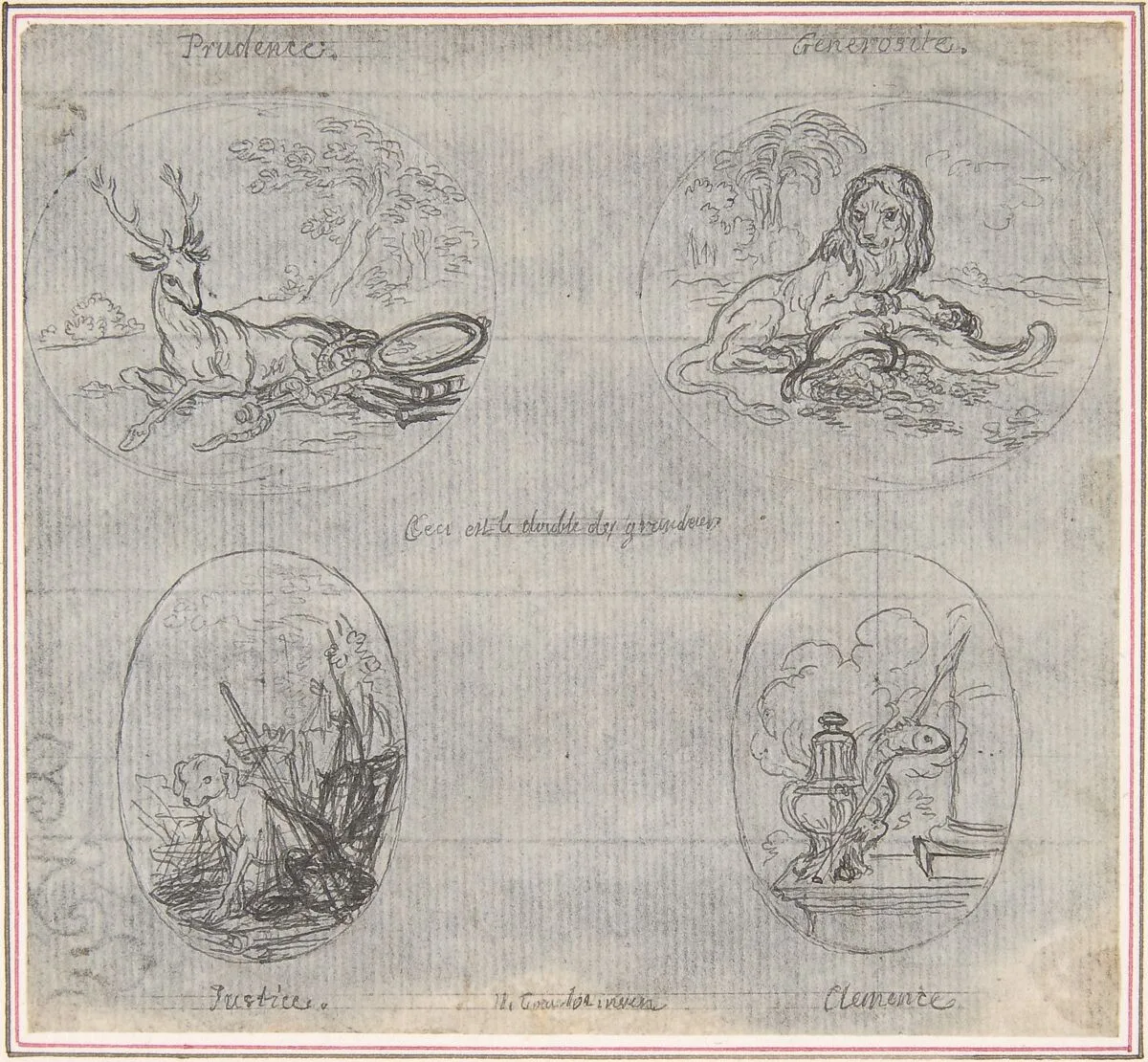 Four Small Allegories — Hubert François Gravelot