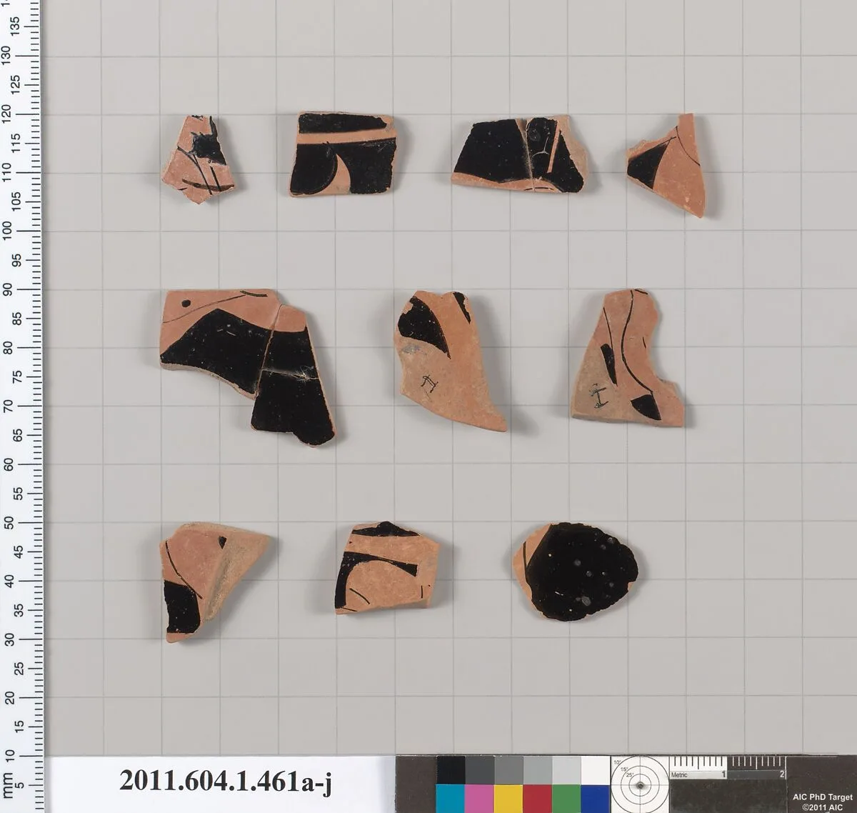 Terracotta fragments of kylikes (drinking cups) — Unknown