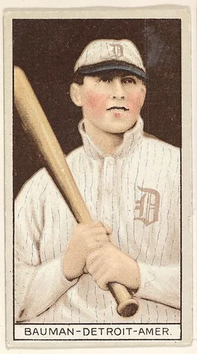Bauman, Detroit, American League, from the Brown Background series (T207) for the American Tobacco Company