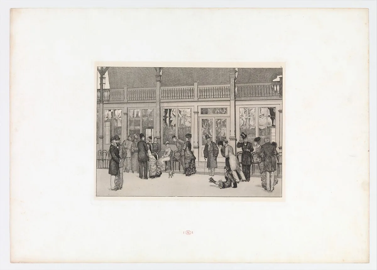 Ort (Place) from Ein Handschuh (A Glove). Cyclus von zehn Compositionen radirt. Rad. Opus VI, Plate I. First edition — F. Felsing|Max Klinger