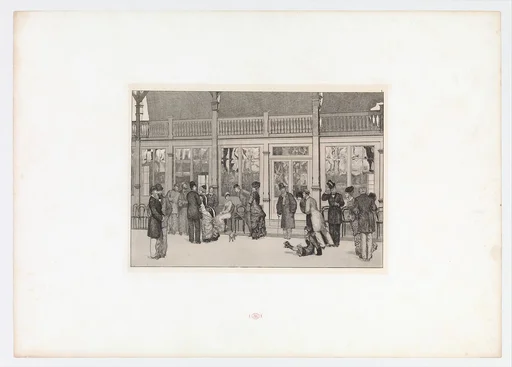 Ort (Place) from Ein Handschuh (A Glove). Cyclus von zehn Compositionen radirt. Rad. Opus VI, Plate I. First edition