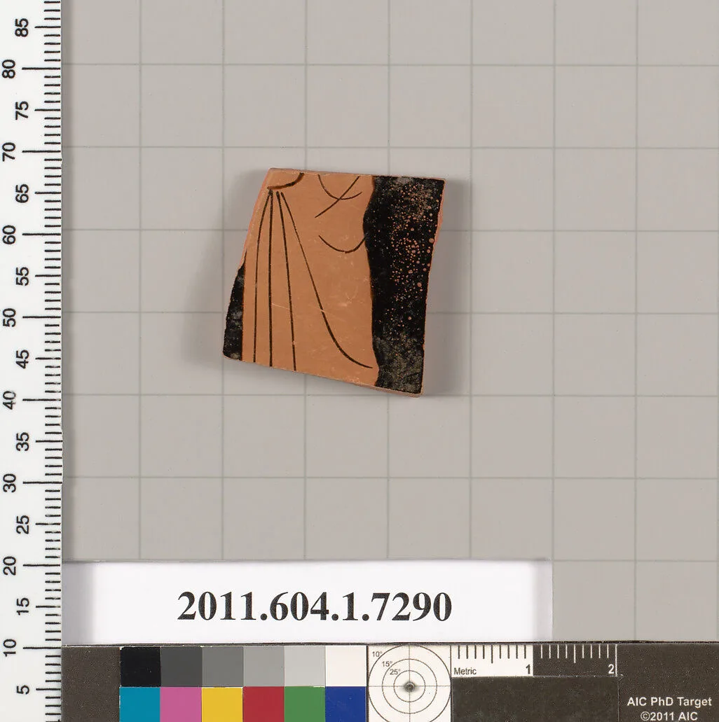 Terracotta fragment of a kylix (drinking cup) — Unknown
