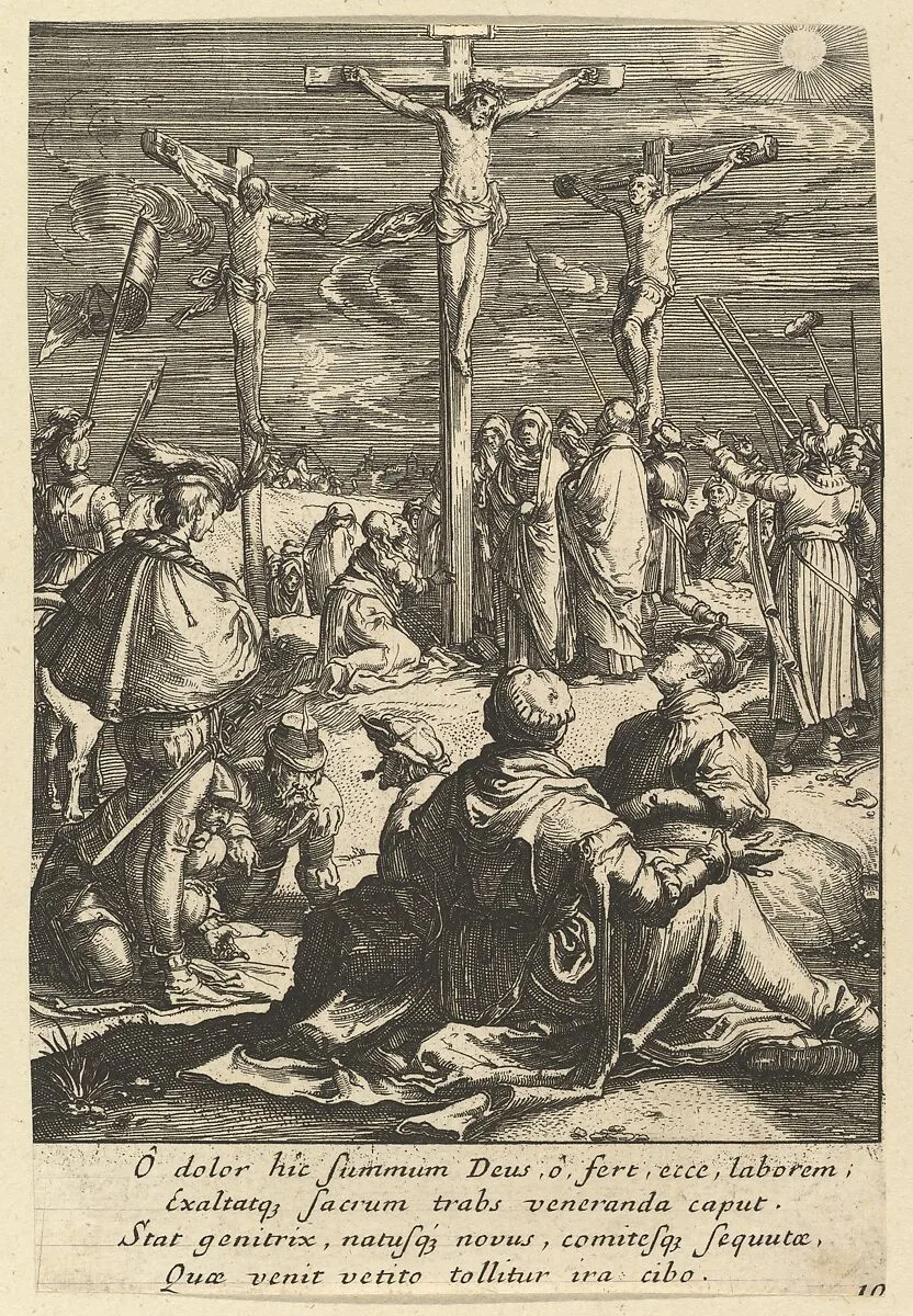 Christ on the Cross, from "The Passion of Christ" — Hendrick Goltzius|Nicolas Cochin|Jean I Leblond