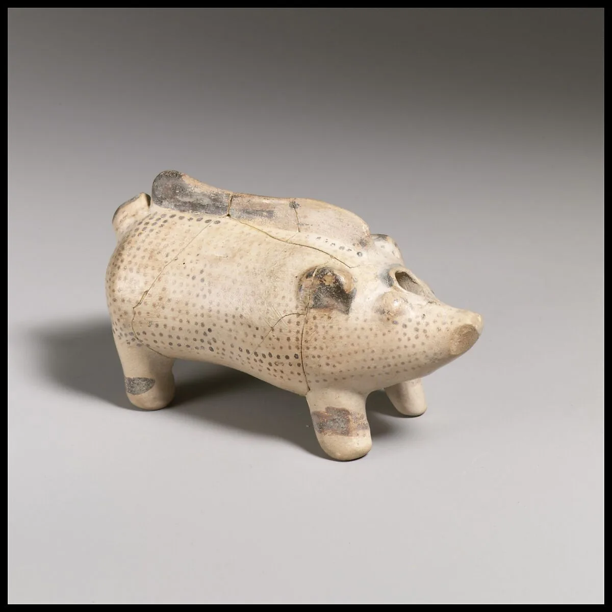 Terracotta vase in the form of a pig — Unknown