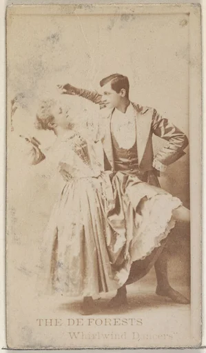 The Deforests, Whirlwind Dancers, from the Actors and Actresses series (N45, Type 8) for Virginia Brights Cigarettes