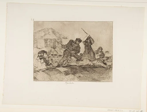 Plate 28 from "The Disasters of War" (Los Desastres de la Guerra): 'Rabble' (Populacho)