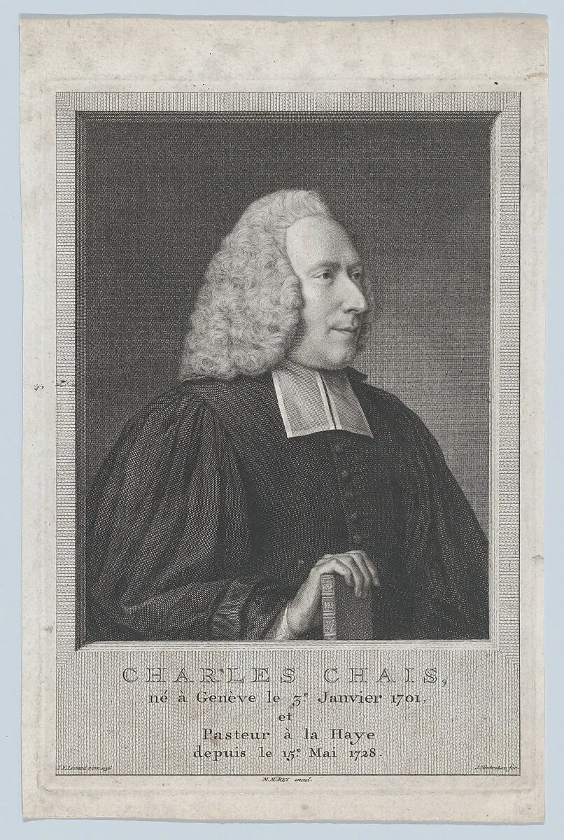 Portrait of Charles Chais — Jacob Houbraken|Jean Etienne Liotard