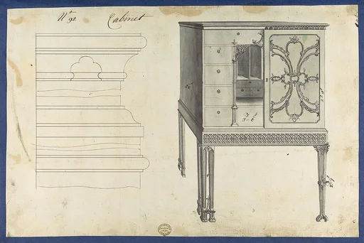 Cabinet, from Chippendale Drawings, Vol. II