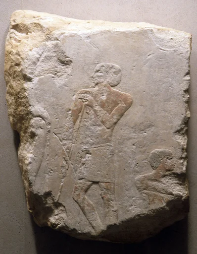 Relief depicting cattle farming