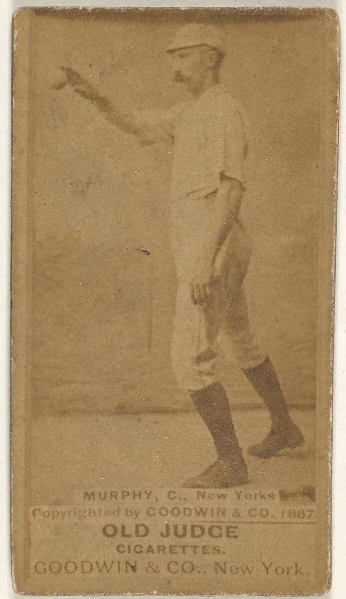 Patrick J. Murphy, Catcher, New York, from the Old Judge series (N172) for Old Judge Cigarettes — Goodwin & Company