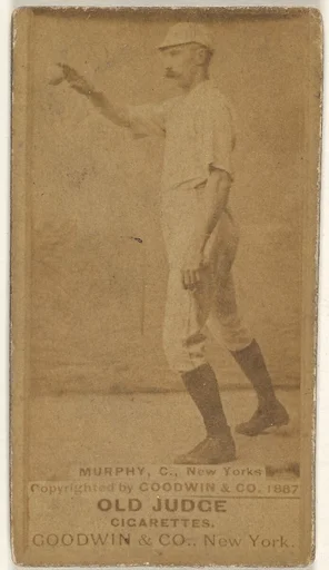 Patrick J. Murphy, Catcher, New York, from the Old Judge series (N172) for Old Judge Cigarettes
