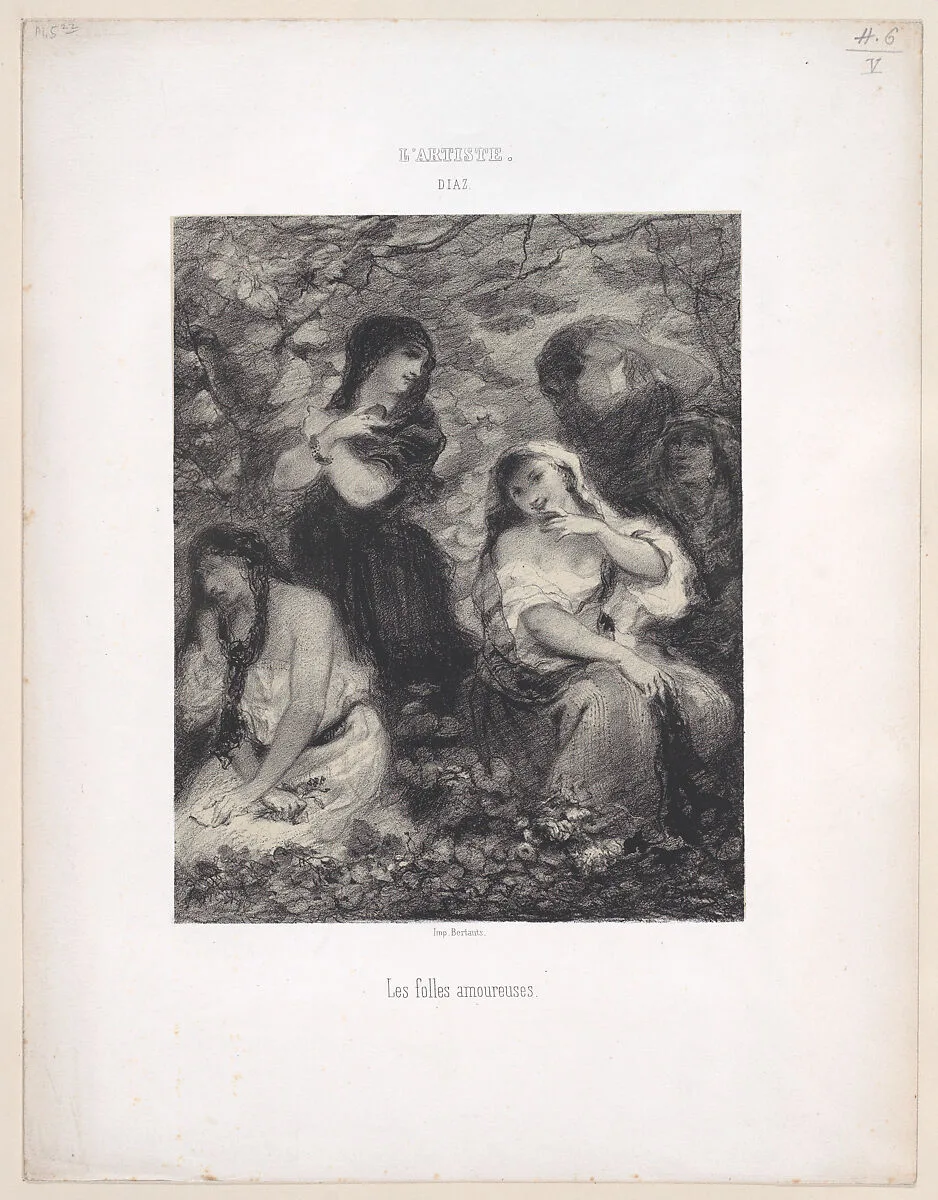 Les Folles Amoureuses — Narcisse-Virgile Diaz de la Peña|Bertauts
