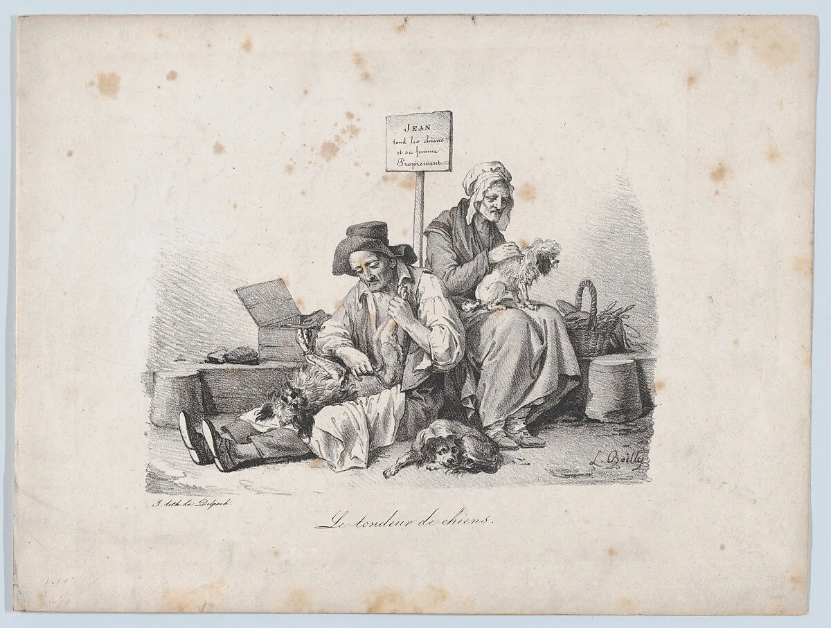 The Dog Shearer — Louis Léopold Boilly|Delpech