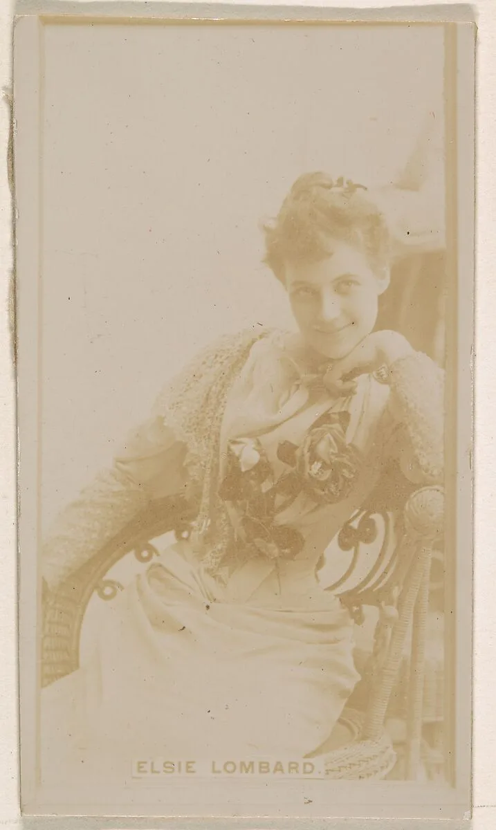 Elsie Lombard, from the Actresses series (N245) issued by Kinney Brothers to promote Sweet Caporal Cigarettes — Kinney Brothers Tobacco Company