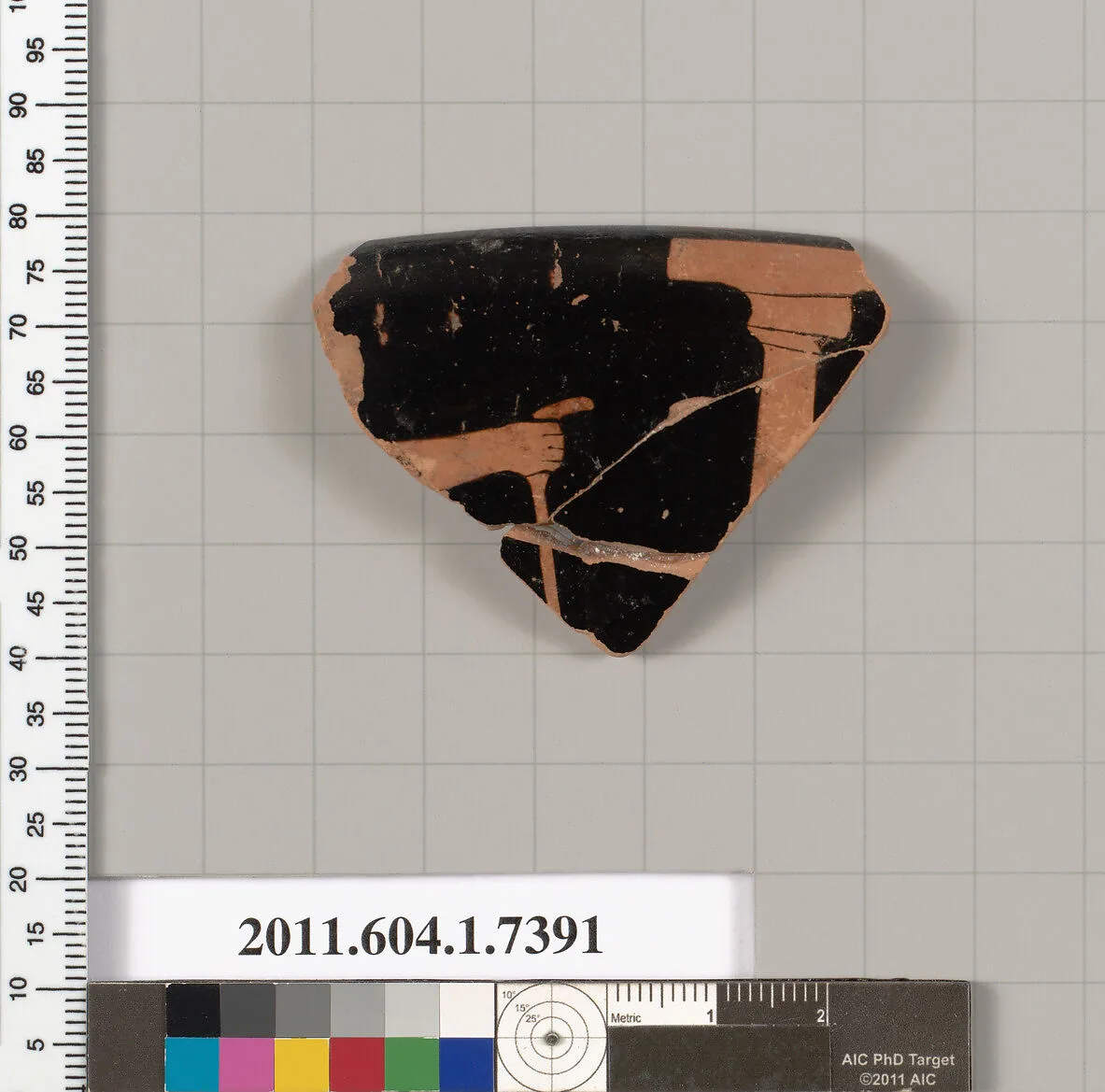 Terracotta rim fragment of a kylix (drinking cup) — Unknown