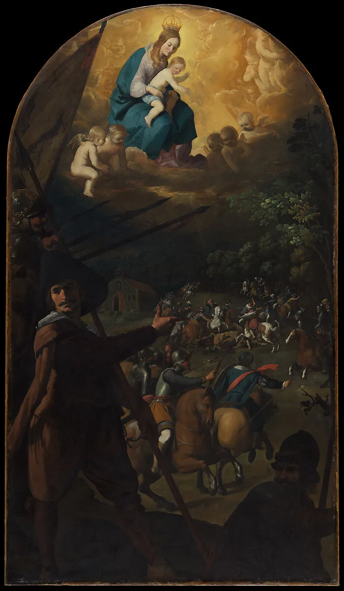 Battle between Christians and Muslims at El Sotillo — Francisco de Zurbarán
