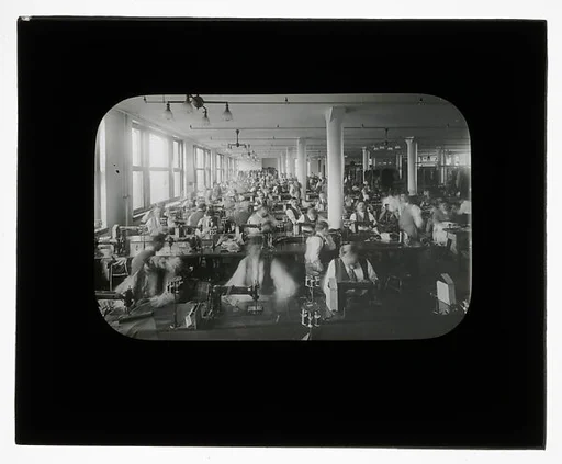 [Social Documentary Lantern Slide of New York]