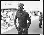 [Young Man in Striped Cap, Coney Island]