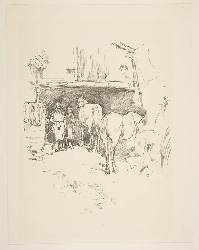 The Smith's Yard, from "The International Studio"