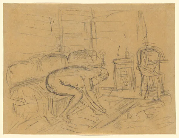 Female Nude on a Couch — Pierre Bonnard