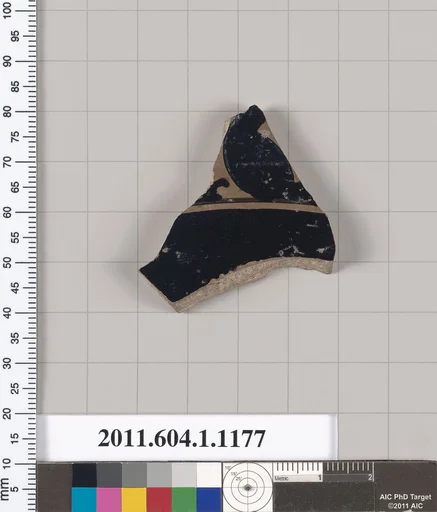 Terracotta fragment of a kylix (drinking cup)