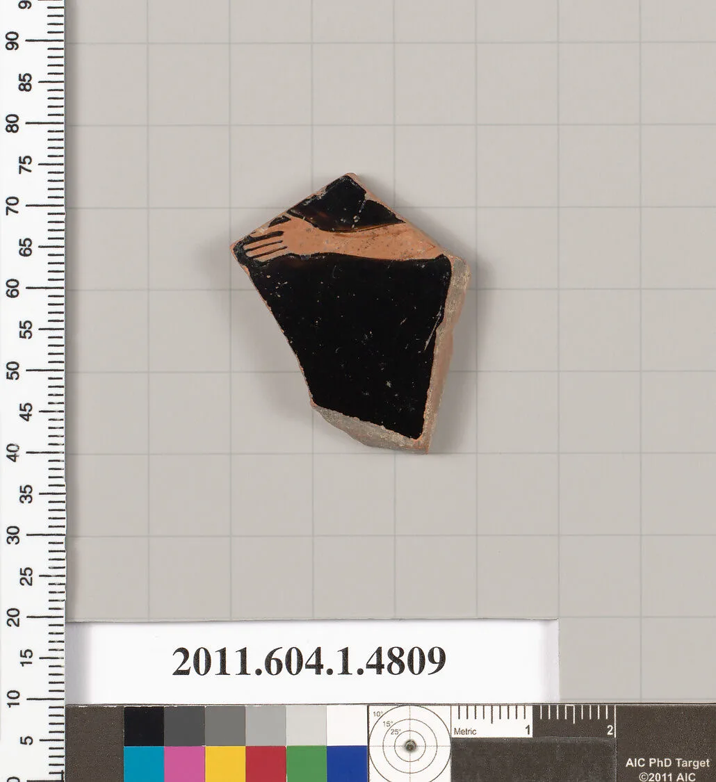 Terracotta fragment of a kylix (drinking cup) — Unknown