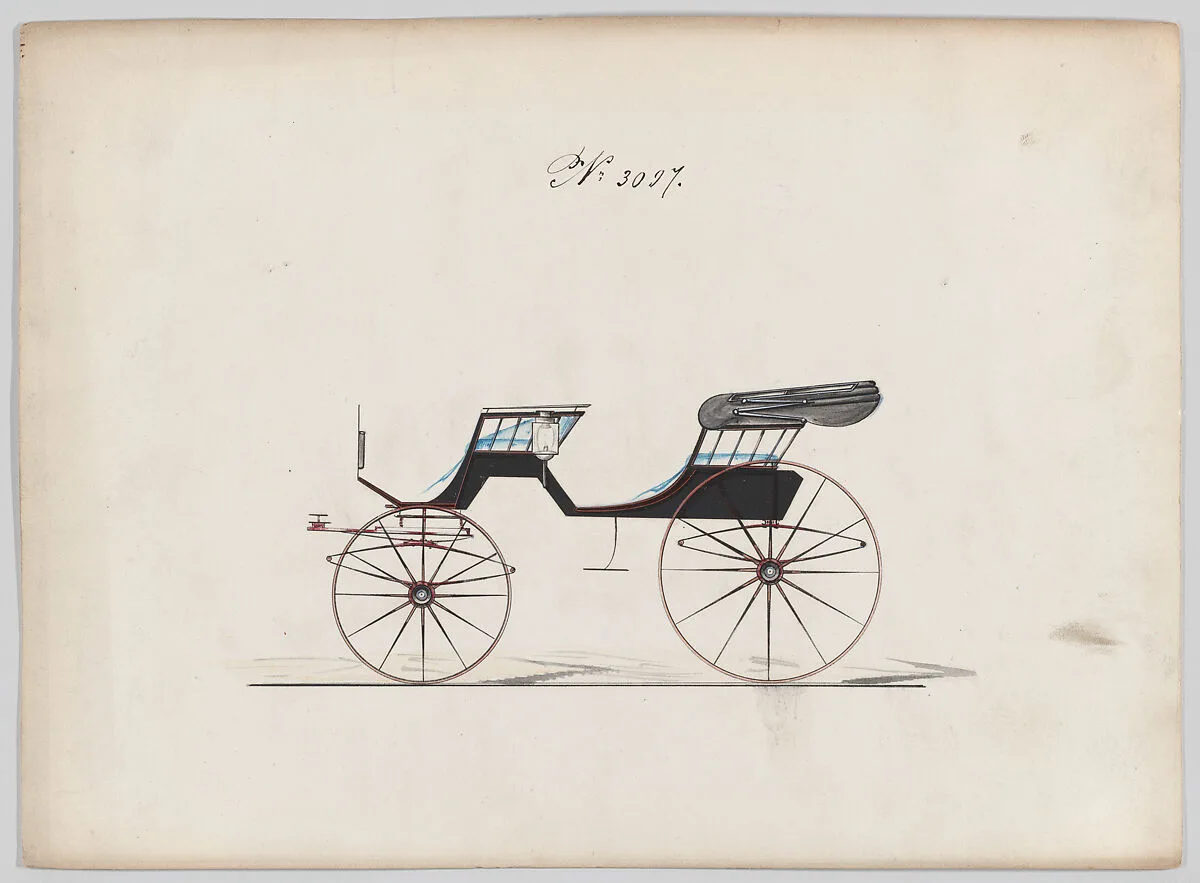 Design for 2 seat Phaeton, no. 3097 — Brewster & Co.