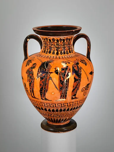Terracotta neck-amphora (jar)