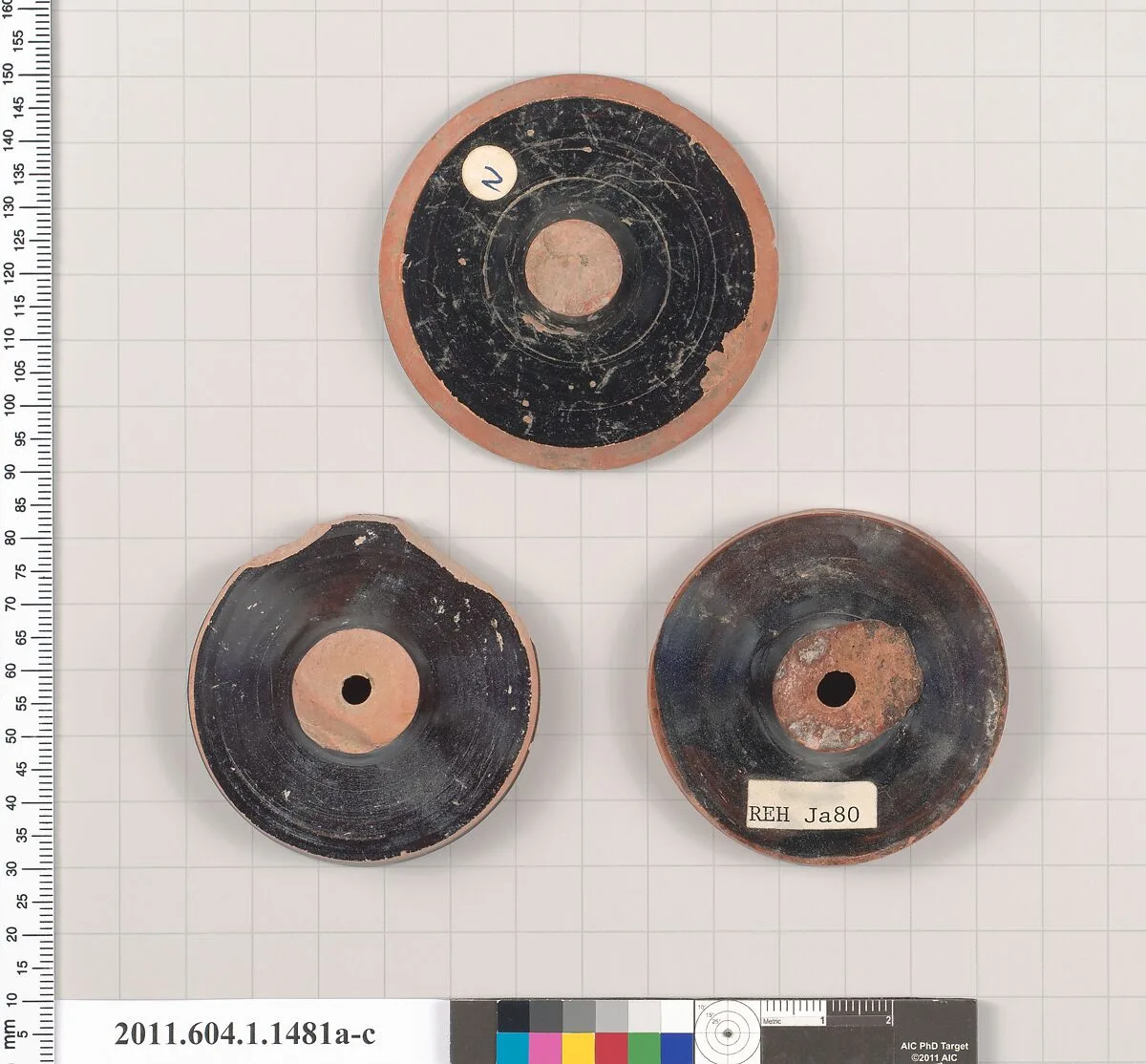 Terracotta fragments of kylikes (drinking cups) — Unknown