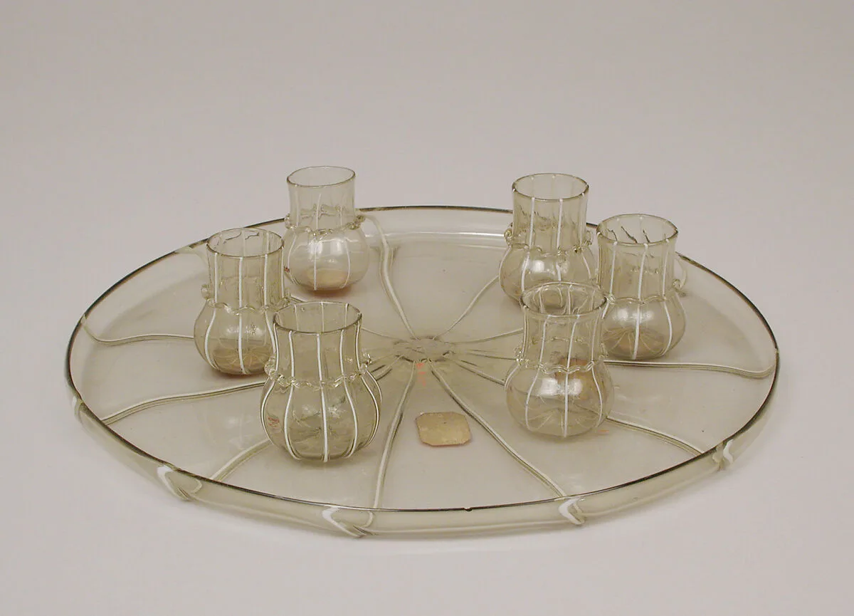 Schnapps glass (one of six) — Unknown
