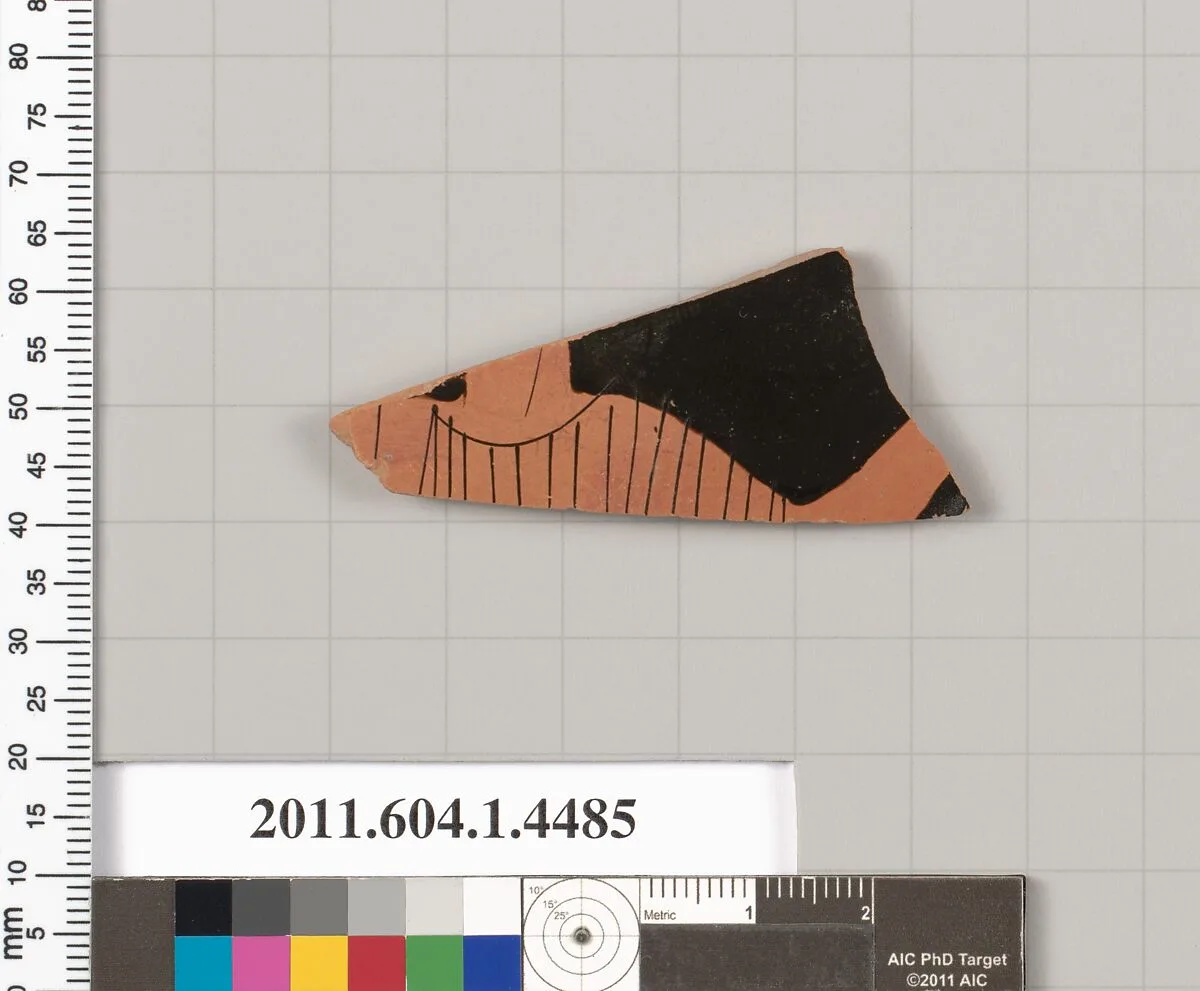 Terracotta fragment of a kylix (drinking cup) — Unknown