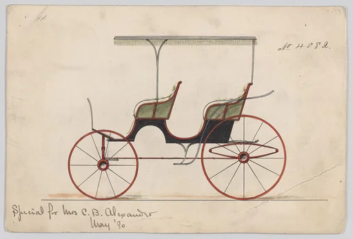 Design for Canopy TOp Park Phaeton, no. 4082