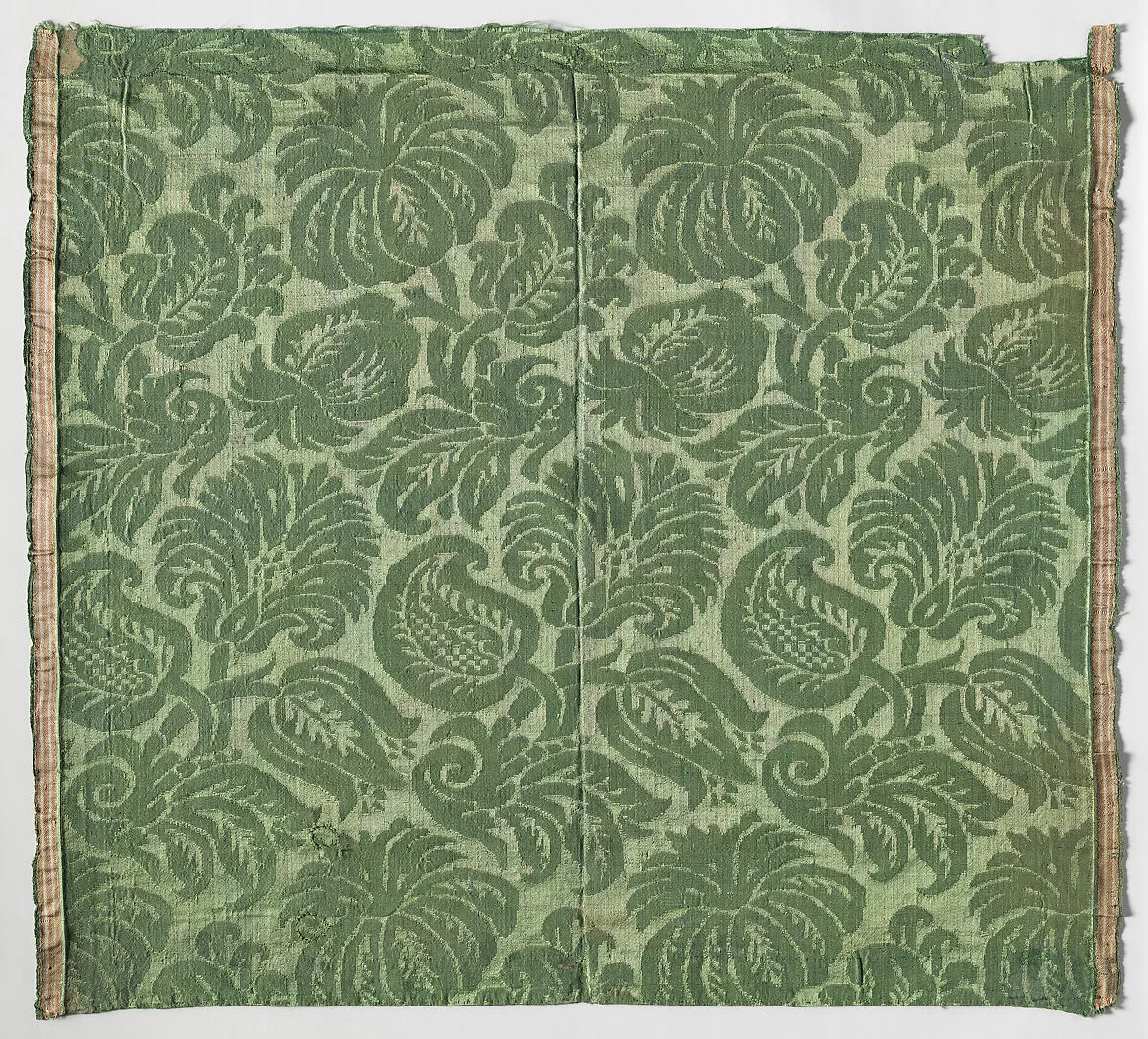 Green Silk Damask — Unknown