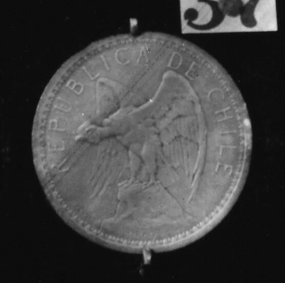 Chilean peso piece — Louis-Oscar Roty