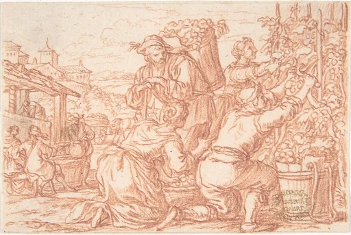 October (one of a series representing the labors of the months)