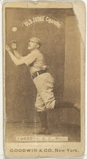 James G. Fogarty, Right Field, Philadelphia, from the Old Judge series (N172) for Old Judge Cigarettes
