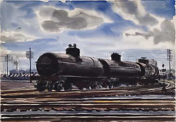 Oil Cars — Reginald Marsh