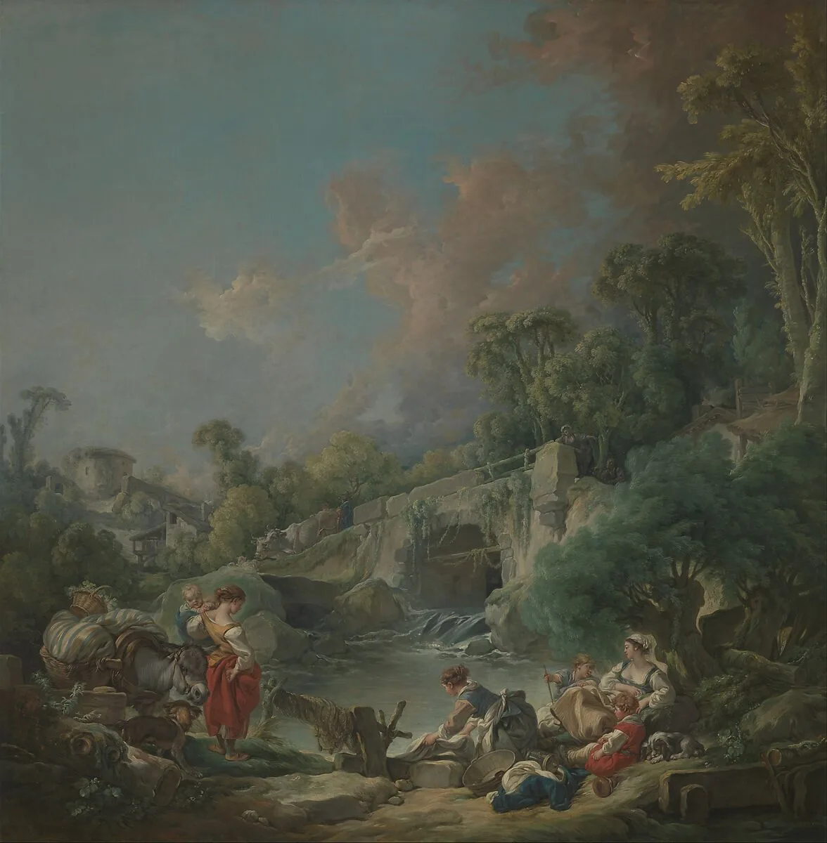 Washerwomen — François Boucher