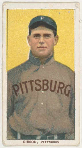 Gibson, Pittsburgh, National League, from the White Border series (T206) for the American Tobacco Company
